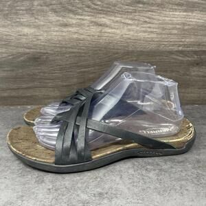 Merrell District Mahana Post Sandals Womens Size 10 Black Brown Strappy